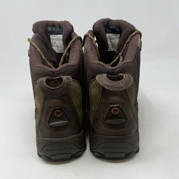Merrell Whiteout 8 Waterproof Boots Mens 10 Brown Leather 400 Grams Hiking - Picture 10 of 16